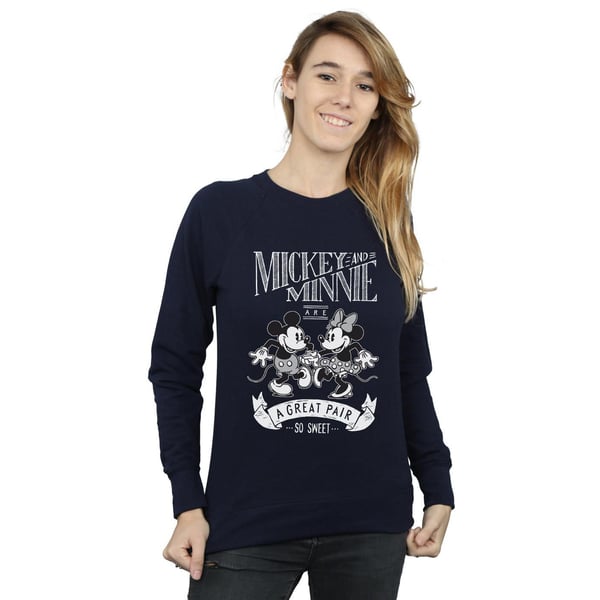 Disney Womens/Ladies Mickey And Minnie Mouse Great Pair Sweatshirt