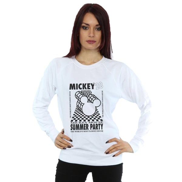 Disney Womens/Ladies Mickey Mouse Summer Party Sweatshirt