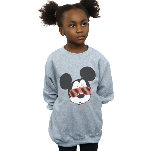 Disney Girls Mickey Mouse Sunglasses Sweatshirt