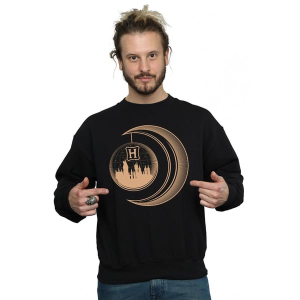 Harry Potter Mens Hogwarts Moon Sweatshirt