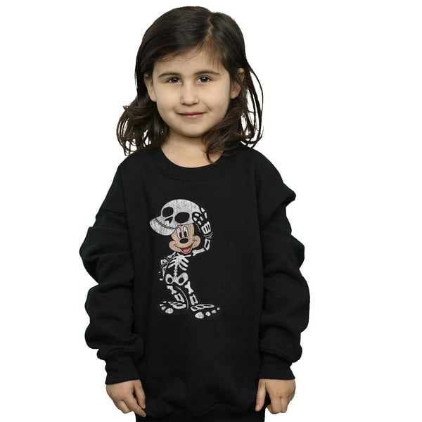 Disney Girls Mickey Mouse Skeleton Sweatshirt