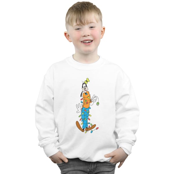 Disney Boys Goofy Christmas Lights Sweatshirt