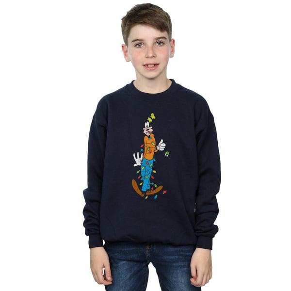 Disney Boys Goofy Christmas Lights Sweatshirt