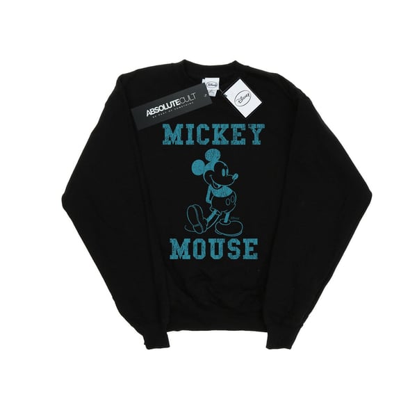 Disney Womens/Ladies Mickey Mouse Distressed Kick Mono Sweatshirt