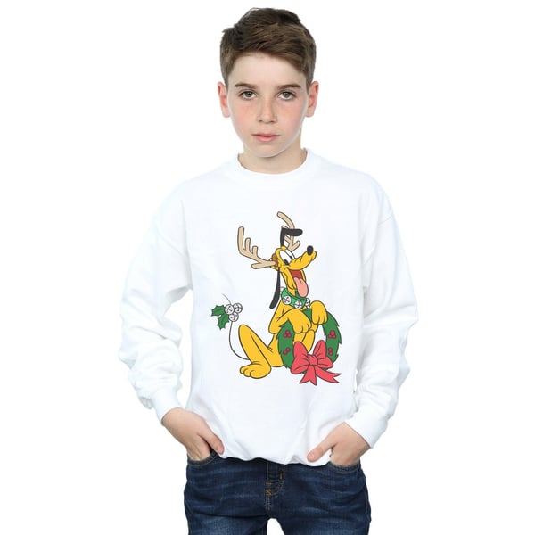 Disney Boys Pluto Christmas Reindeer Sweatshirt