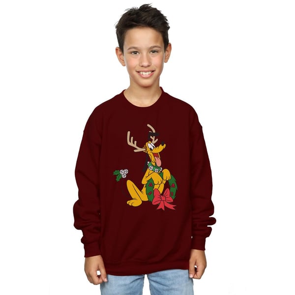 Disney Boys Pluto Christmas Reindeer Sweatshirt