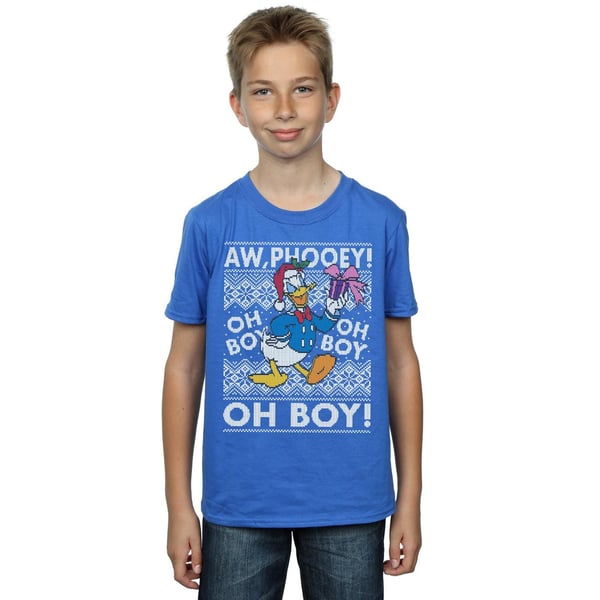 Disney Boys Donald Duck Christmas Fair Isle T-Shirt
