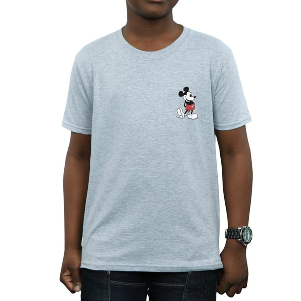 Disney Boys Mickey Mouse Kickin Retro Chest T-Shirt
