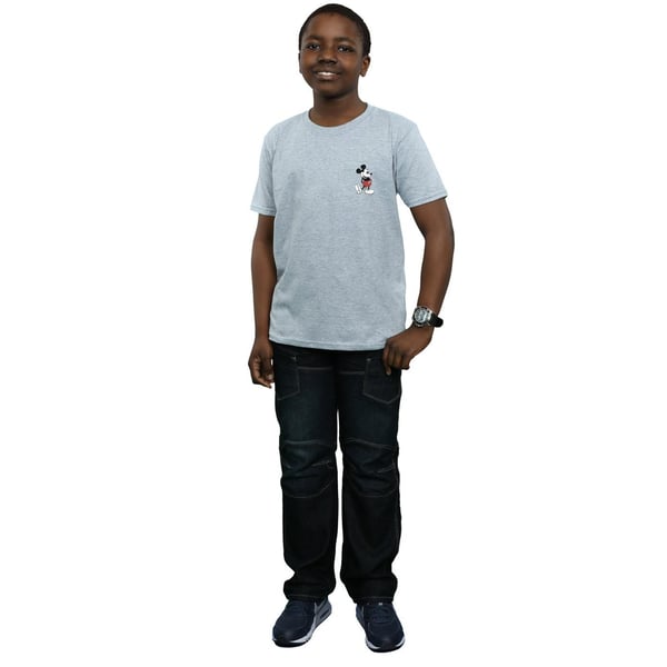 Disney Boys Mickey Mouse Kickin Retro Chest T-Shirt