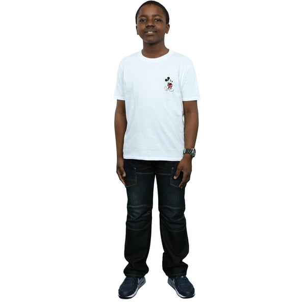 Disney Boys Mickey Mouse Kickin Retro Chest T-Shirt