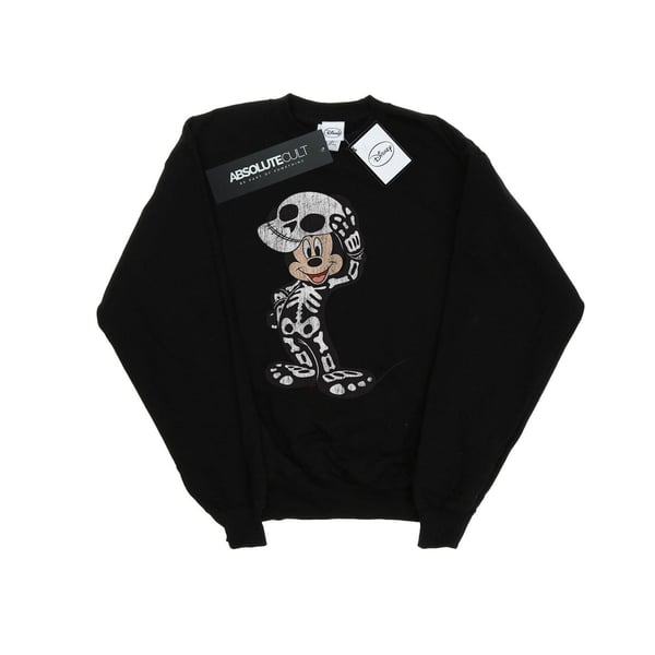 Disney Womens/Ladies Mickey Mouse Skeleton Sweatshirt