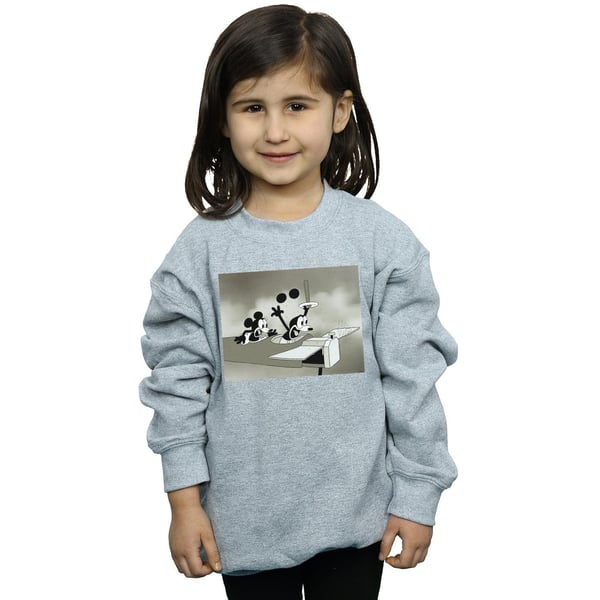 Disney Girls Mickey Mouse Crazy Pilot Sweatshirt