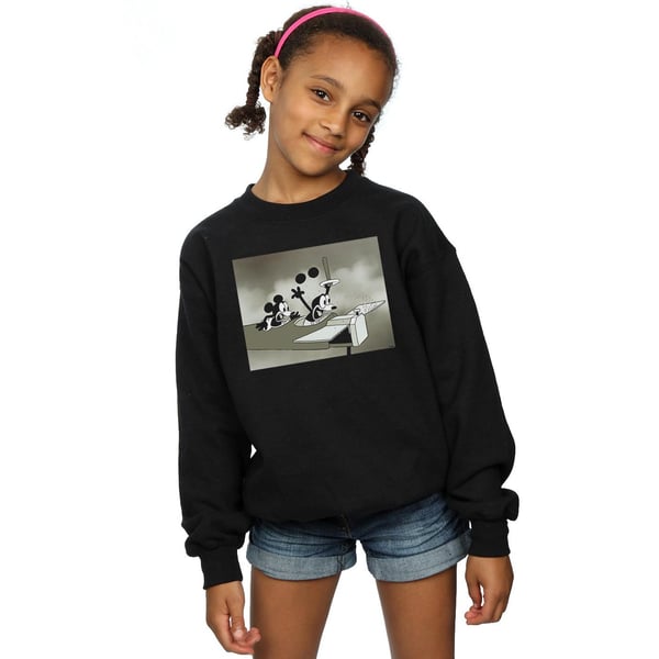 Disney Girls Mickey Mouse Crazy Pilot Sweatshirt