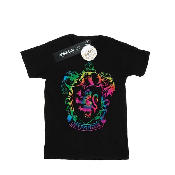 Harry Potter Naisten Gryffindor-harja Tie Dye Infill -puuvillainen Boyfriend T-paita