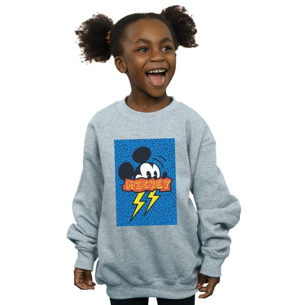 Disney Girls Mickey Mouse 90s Flash Sweatshirt