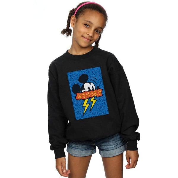 Disney Girls Mickey Mouse 90s Flash Sweatshirt