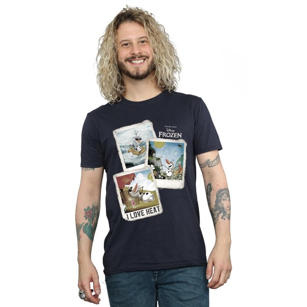 Disney Mens Frozen Olaf Polaroid T-Shirt