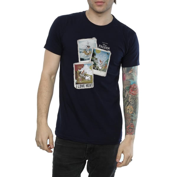 Disney Mens Frozen Olaf Polaroid T-Shirt
