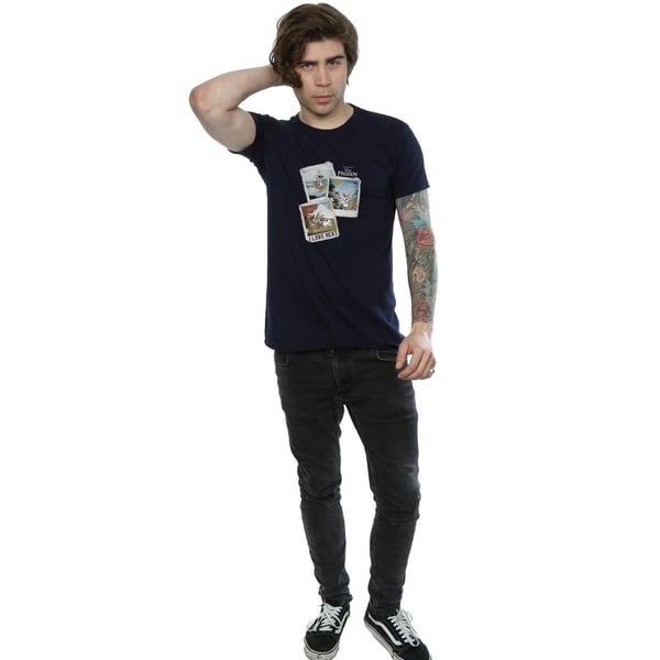 Disney Mens Frozen Olaf Polaroid T-Shirt