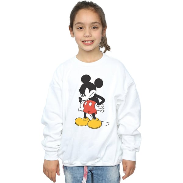 Disney Girls Mickey Mouse Angry Look Down Sweatshirt