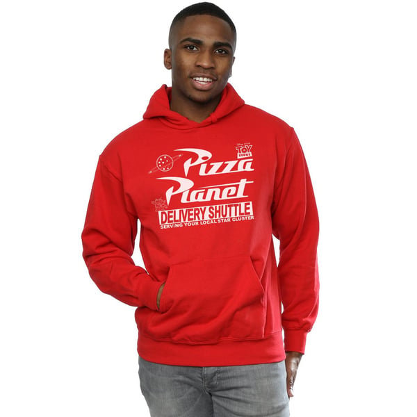 Disney Mens Toy Story Pizza Planet Logo Hoodie