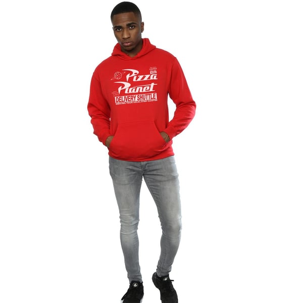 Disney Mens Toy Story Pizza Planet Logo Hoodie