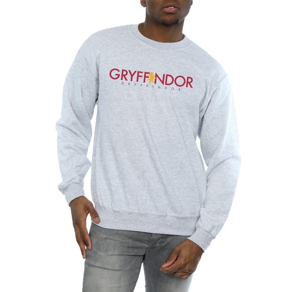 Harry Potter Mens Gryffindor Text Sweatshirt
