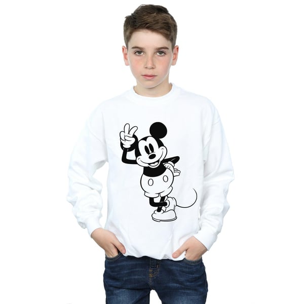 Disney Boys Mickey Mouse Peace Hand Sweatshirt