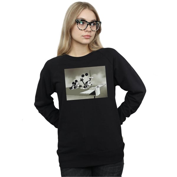Disney Womens/Ladies Mickey Mouse Crazy Pilot Sweatshirt