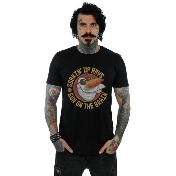 Disney Mens Frozen Olaf Sun On The Brain T-Shirt