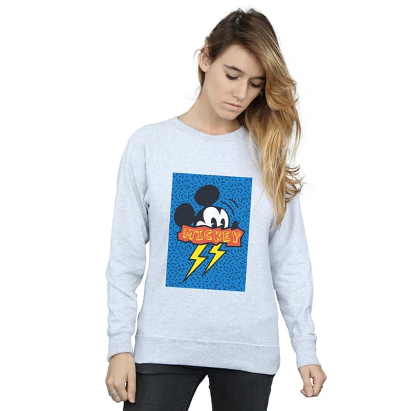 Disney Womens/Ladies Mickey Mouse 90s Flash Sweatshirt