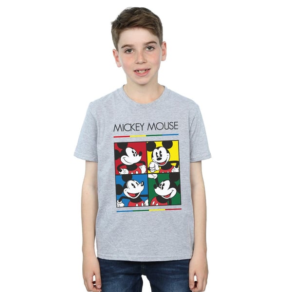 Disney Boys Mickey Mouse Square Colour T-Shirt