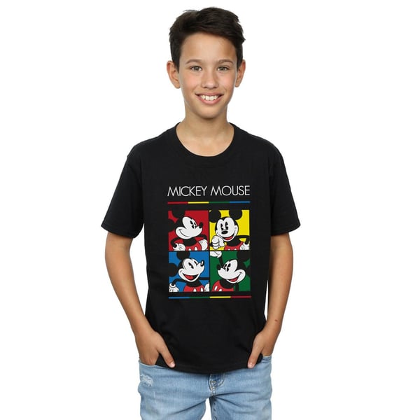 Disney Boys Mickey Mouse Square Colour T-Shirt