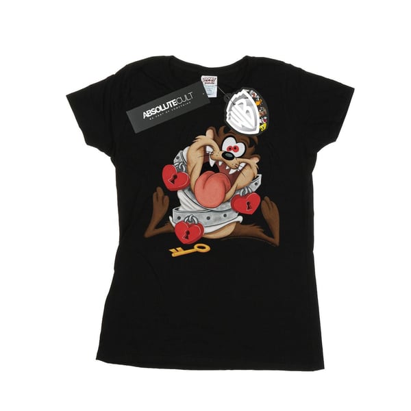 Looney Tunes Dam/Dam Taz Alla hjärtans dag Galet kär Bomulls T-shirt