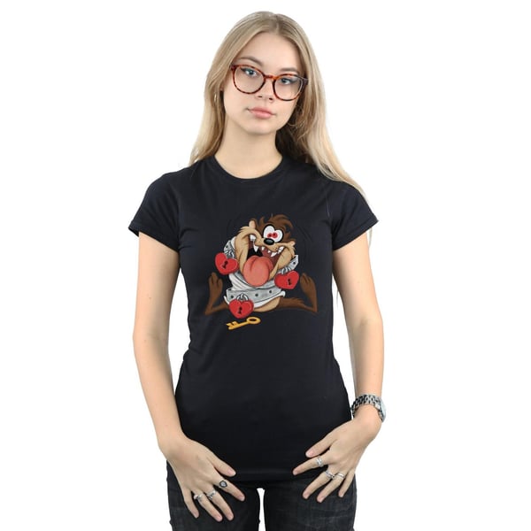 Looney Tunes Womens/Ladies Taz Valentine´s Day Madly In Love Cotton T-Shirt