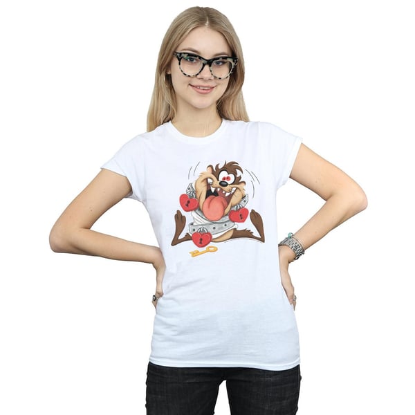Looney Tunes Womens/Ladies Taz Valentine´s Day Madly In Love Cotton T-Shirt