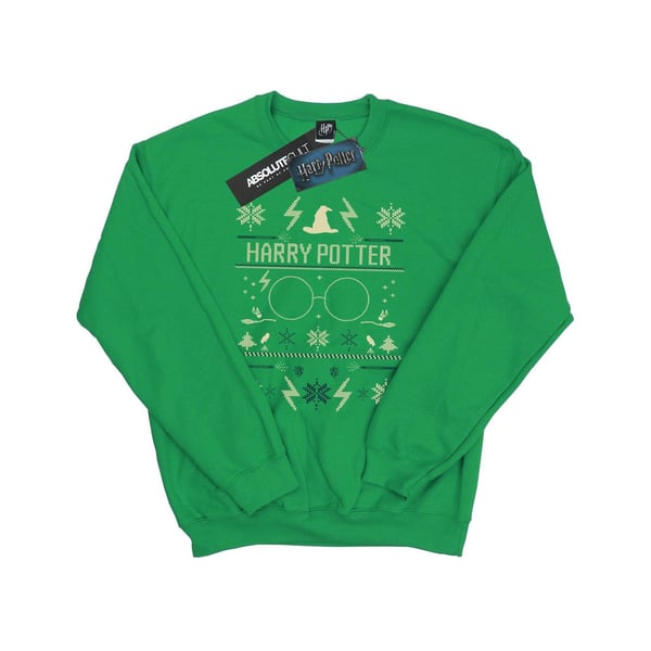 Harry Potter Mens Christmas Pattern Sweatshirt