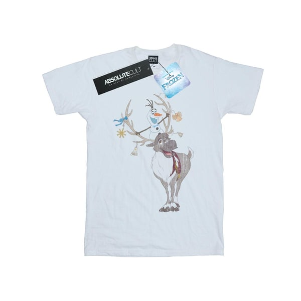 Disney Mens Frozen Sven And Olaf Christmas Ornaments T-Shirt