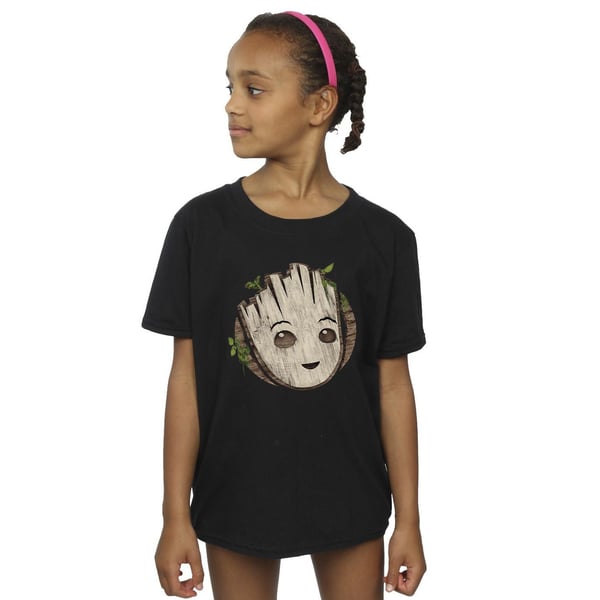 Marvel Girls I Am Groot Wooden Head Cotton T-Shirt