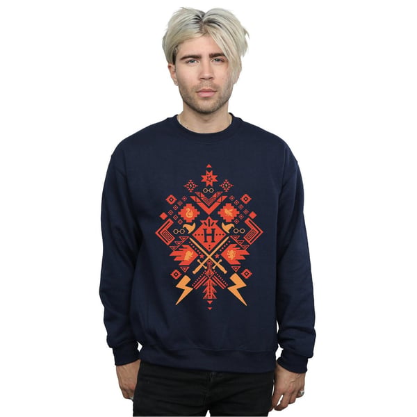 Harry Potter Mens Christmas Fair Isle Sweatshirt