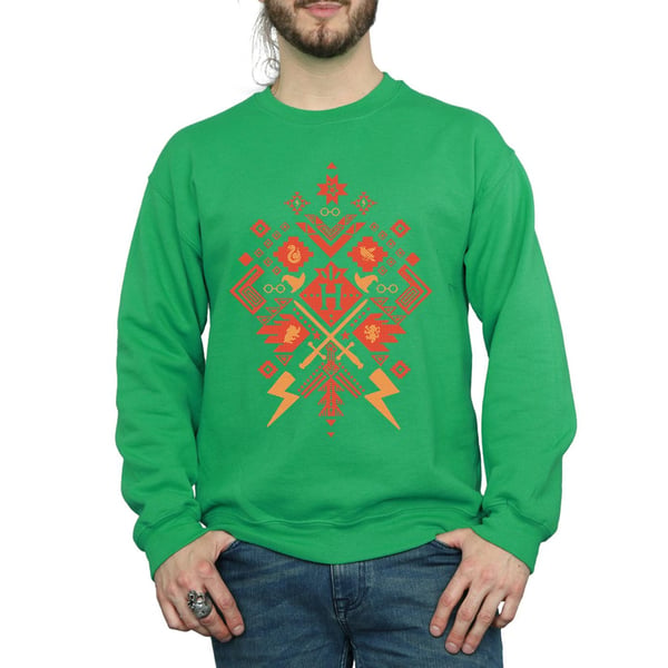 Harry Potter Mens Christmas Fair Isle Sweatshirt