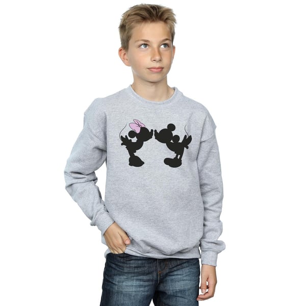 Disney Boys Mickey Minnie Kiss Silhouette Sweatshirt