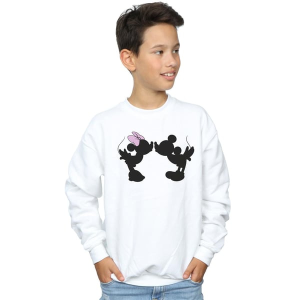 Disney Boys Mickey Minnie Kiss Silhouette Sweatshirt