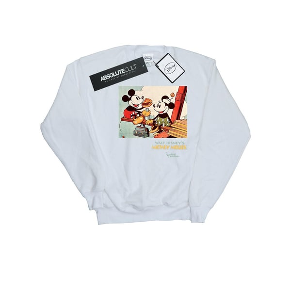 Disney Womens/Ladies Mickey Mouse Building A Building Sweatshirt