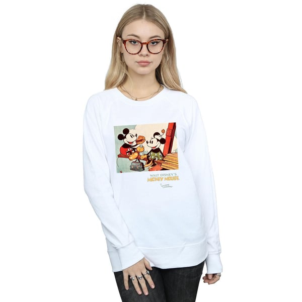 Disney Womens/Ladies Mickey Mouse Building A Building Sweatshirt