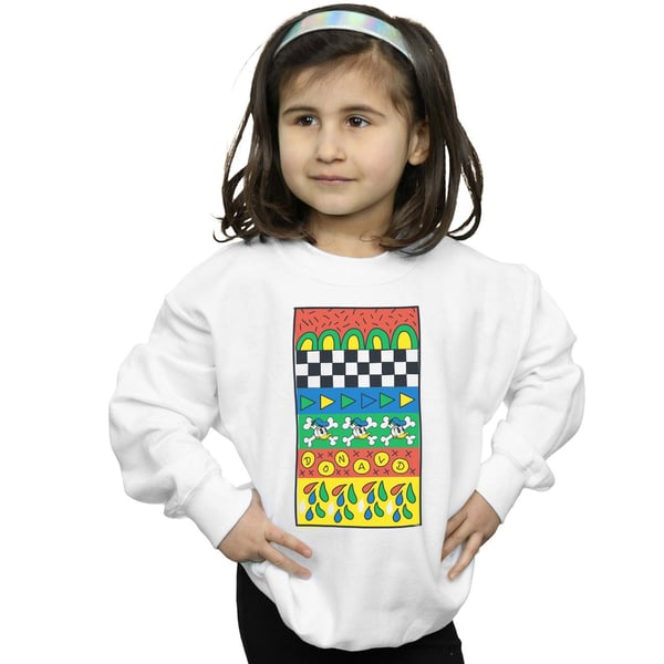 Disney Girls Donald Duck Vintage Pattern Sweatshirt