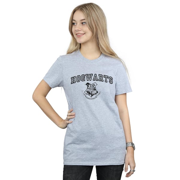 Harry Potter Womens/Ladies Hogwarts Crest Cotton Boyfriend T-Shirt