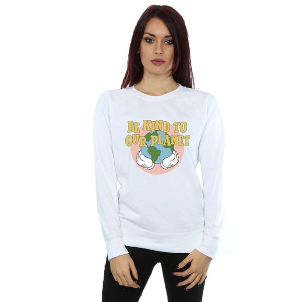 Disney Womens/Ladies Mickey Mouse Be Kind To Our Planet Sweatshirt