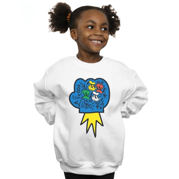 Disney Girls Donald Duck Pop Fist Sweatshirt