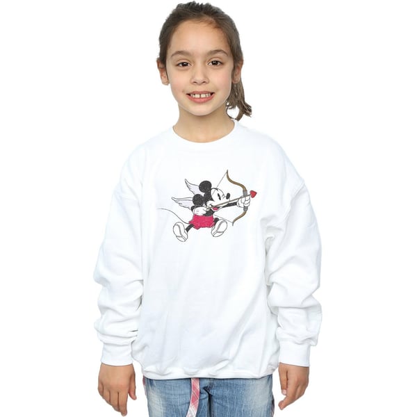 Disney Girls Mickey Mouse Love Cherub Sweatshirt
